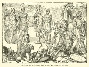 在Zama会见Hannibal和Scipio 作者 英语学校