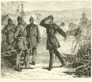 1870年8月，在Gravelotte与Moltke和普鲁士国王会面 作者 英语学校