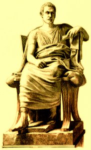 Menander，来自Victor Duruy的罗马历史插图，1884年出版（数字增强图像） 作者 英语学校