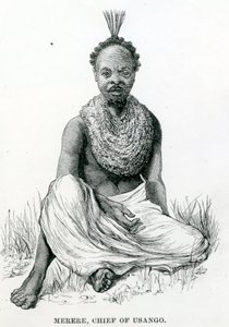 Merere，Usango的首领，来自《非洲之旅》。 作者 英语学校