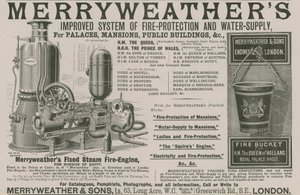 Merryweathers改进了消防和供水系统 作者 英语学校