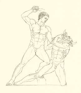Minotaur被Hercules的朋友Theseus杀死 作者 英语学校