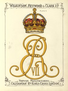 国王爱德华七世的图案(chromolitho) 作者 英语学校