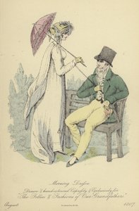Morning and Evening Dress for Ladies and Gentlemen (coloured engraving) 作者 英语学校