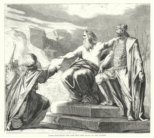 Moses delivering the Law into the Hands of the Priests (engraving) 作者 英语学校