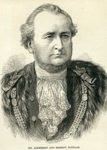 1877年11月10日，“伦敦新闻画报”的Alderman先生和警长Nottage先生 作者 英语学校