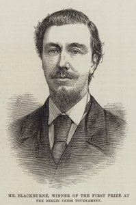布莱克本先生，柏林国际象棋锦标赛一等奖获得者（版画） 作者 英语学校