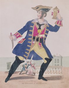 Cullen先生担任Blueskin（Bluebeard）的角色，酒吧。 1810年（雕刻和拼贴） 作者 英语学校