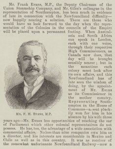 F H Evans 先生，议员（雕刻） 作者 英语学校