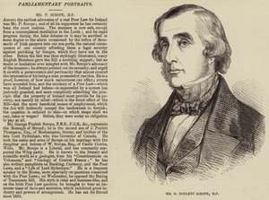 Mr G Poulett Scrope, MP (engraving) 作者 英语学校