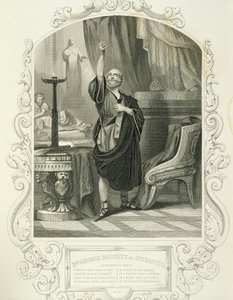 George Bennett先生作为Apemantus，第一幕第2幕，由William Shakespeare在雅典Timon（1564-1616） 作者 英语学校