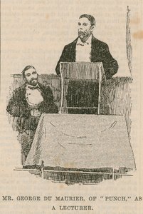 Punch的George Du Maurier先生担任讲师 作者 英语学校