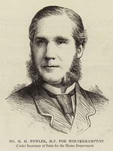 伍尔弗汉普顿议员 H H Fowler 先生（雕刻） 作者 英语学校