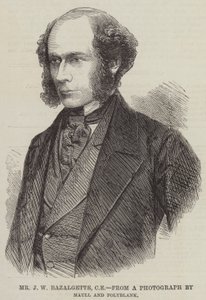 J W Bazalgette 先生，CE（雕刻） 作者 英语学校