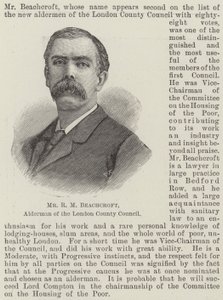 伦敦郡议会议员 R M Beachcroft 先生（版画） 作者 英语学校