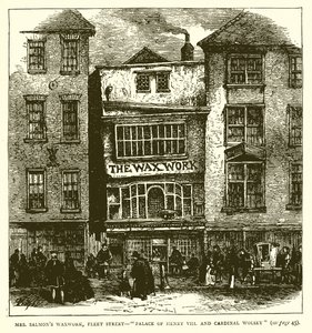 Salmons Waxwork先生，舰队街 - 亨利八世宫。和红衣主教沃尔西 作者 英语学校