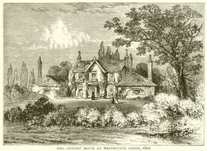 1800年，Westbourne Green的Siddons House女士