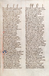 Ms326 f25r，John Gower的Confessio Amantis（牛皮纸笔墨水） 作者 英语学校