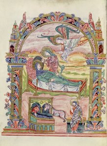 Ms 274（Y-6）fol.32v诞生，来自Jumieges的罗伯特密友，c.1016 作者 英语学校