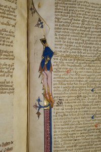 New Coll 242女士，f.178r，Walter Burley关于亚里士多德政治的评论（牛皮纸上的钢笔和墨水） 作者 英语学校