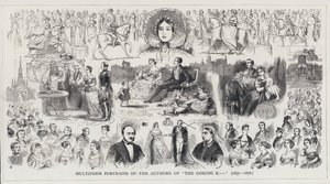Multiform Portraits of the Authors of The Coming K... (engraving) 作者 英语学校