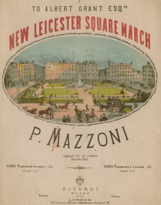 P Mazzoni为新莱斯特广场3月的乐谱 作者 英语学校