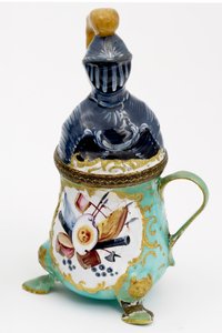 芥末罐，Bilston，c.1780（珐琅） 作者 英语学校