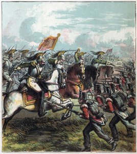 拿破仑战争：1815年6月18日的滑铁卢之战。拿破仑一世的法国骑兵向英国军队发起进攻，法国人的失败标志着拿破仑一世帝国的结束。 作者 英语学校