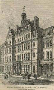 瘫痪和癫痫国家医院，皇后广场，布卢姆斯伯里 作者 英语学校