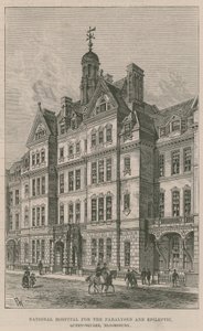 瘫痪和癫痫国家医院，皇后广场，布卢姆斯伯里 作者 英语学校