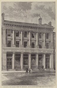 英国国家省级银行，Stockton-on-Tees（雕刻）。 作者 英语学校