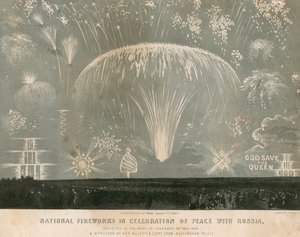 1856年5月29日，国家烟花庆祝与俄罗斯的和平 作者 英语学校