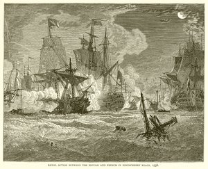 1758年英国和法国在本地治里路的海军行动 作者 英语学校