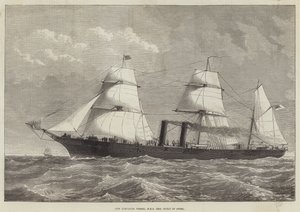 新的Despatch Vessel，HMS Iris，由钢制成 作者 英语学校