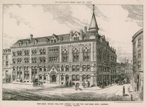 新的Dock House Billiter Street，伦敦EC，东西印度码头公司 作者 英语学校