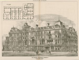 New Mansions，Chesterfield Gardens，London W，John Thomas Wimperis，建筑师 作者 英语学校