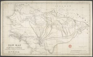 由迪安和蒙代绘制和印刷的非洲西北海岸航行新地图，年号 作者 英语学校