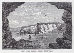 New Quay Sands，北康沃尔（雕刻） 作者 英语学校