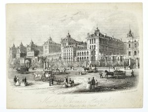 新的圣托马斯医院，由女王陛下1871年开放，酒吧。 JT Wood 作者 英语学校
