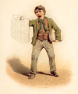 卖报人(chromolitho) 作者 英语学校