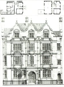 南肯辛顿的70 Ennismore花园，1886年7月23日的建筑新闻 作者 英语学校
