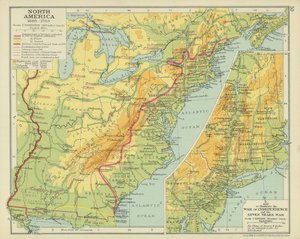 北美 1689-1783（彩色石版印刷） 作者 英语学校