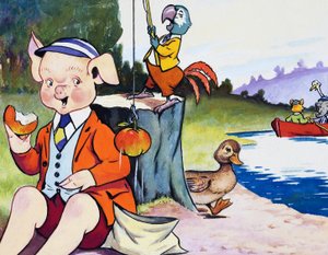 幼儿动物钓鱼 作者 英语学校