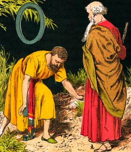 俄巴底亚》（彩色石版印刷） 作者 英语学校