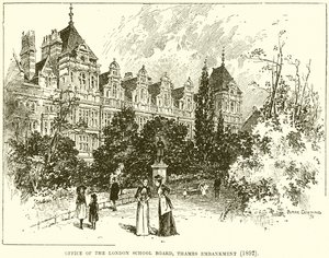 伦敦学校董事会办公室，Thames Embankment（1892） 作者 英语学校