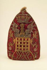 军官的掷弹兵帽，约1708年 作者 英语学校