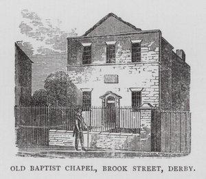Old Baptist Chapel, Brook Street, Derby (engraving) 作者 英语学校