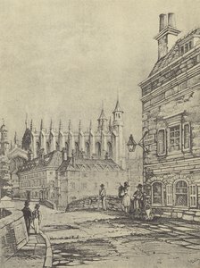 旧巴恩斯泳池桥，1838年（凹版） 作者 英语学校