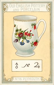 古老的英国陶器和瓷器：普利茅斯（彩色石印） 作者 英语学校