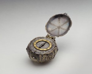 Oliver Cromwells怀表，17世纪（银镀金） 作者 英语学校